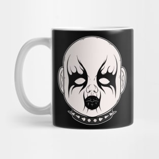 Black Metal Doll Head 2 Mug